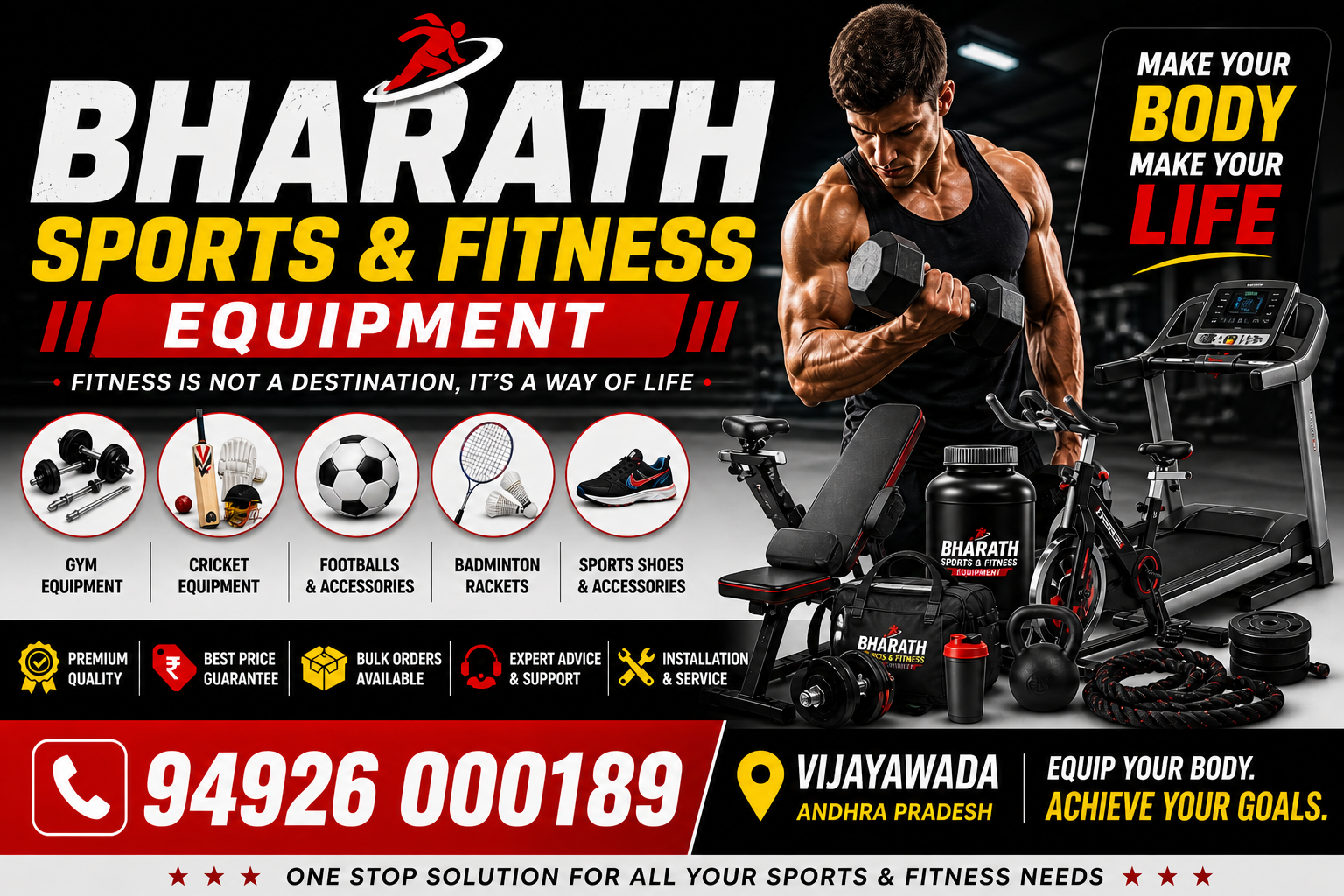 Best Sports & Gym Equipment Store – Bharath Sports & Fitness Equipment