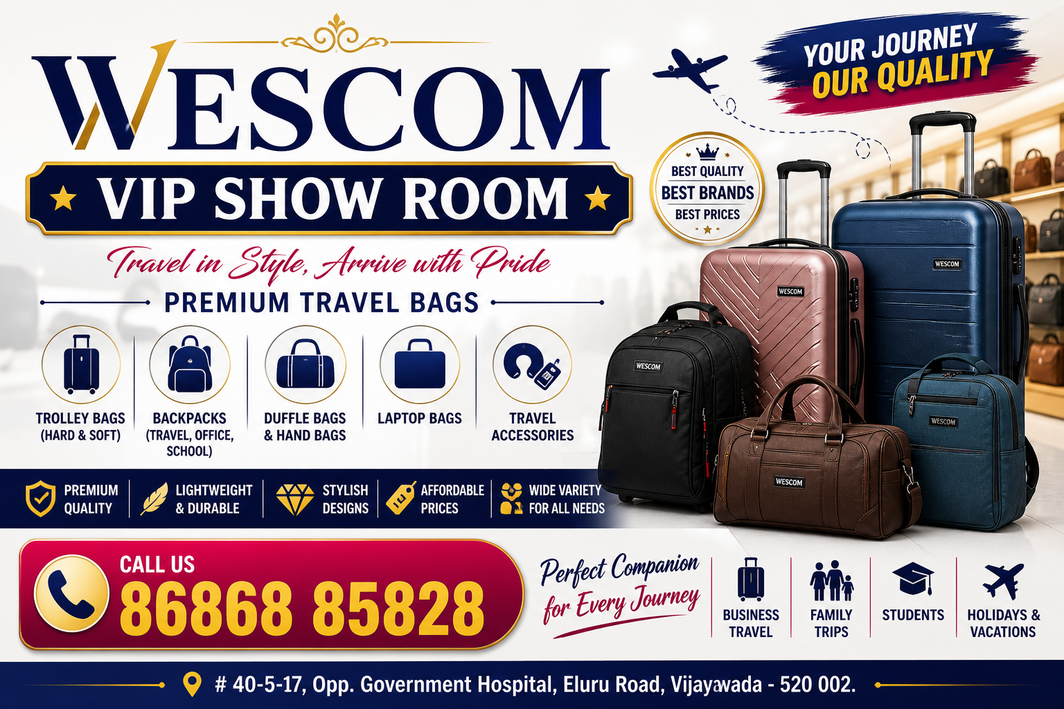 Premium Travel Bags & Luggage Store – Wesco VIP Show Room